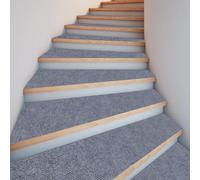 ZXIAOHUI Marchettes D'Escalier 15 x 50 cm avec Dos en TPE, Antidérapants, Insonorisantes, Réutilisable Découper, Autocollant, Lot de 5 Marchettes D'Escalier, Tapis Escalier pour Âgées, B