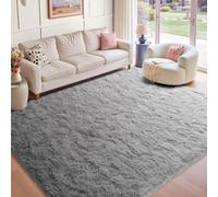 ZXIAOHUI Tapis de Salon 330 x 390 cm Doux et Moelleux, Intérieur Épais, Shaggy Descente de Lit Moderne Tapis Lavable à 30 Degrés, pour La Décoration de La Maison, Gris