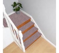 ZXIAOHUI Tapis D'Escalier 19 x 74 cm avec Dos en TPE, Insonorisantes, Antidérapants et Autocollant, Réutilisable Découper, 5 x Couvre Marche Escalier, Marches D'Escalier pour Âgées, C