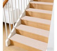 ZXIAOHUI Tapis D'Escalier 21 x 74 cm avec Dos en TPE, Antidérapants, Insonorisantes, Réutilisable Découper, Autocollant, Lot de 5 Marchettes D'Escalier, Tapis Escalier pour Enfants, B