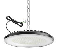 ZXICH 200W UFO LED High Bay Light, 30000LM, 6000K blanc froid UFO LED atelier lumière, IP65 imperméable à l'eau lampe，Convient aux usines, garages et entrepôts (1 Pack,200W)