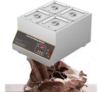 ZXINXIN 500W Tempéreuse à Chocolat Professionnel, Fondoir à Chocolat, Température en Acier Inoxydable, Table Top Four de Fusion 0-95°C pour Chauffer Le Chocolat la Crème Le Lait 4tank