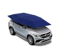 ZXINXIN Abri de Voiture Mobile, Pare-Soleil Pliable Automatique pour Toit de Voiture avec Chargeur Amovible, Parapluie de Voiture Coupe-Vent en Tissu Oxford Blue-4.2m