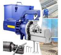 ZXINXIN Coupe-Acier hydraulique électrique pour Construction, 1 250 W, Vitesse de Coupe : 3 à 3,5 s, Plage de Coupe : 4 à 20 mm. Blue