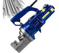 ZXINXIN Coupe-Barres hydraulique électrique, 1 250 W, Coupe jusqu'à 4 à 20 mm de Barres d'armature, Acier, Vitesse de Coupe 3 s, Outils de Construction en béton Robustes Blue