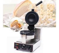 ZXINXIN Gaufrier Commercial pour Burger,Machine À Gaufres Électrique en Acier Inoxydable,Machine De Cuisson À Hamburger Antiadhésive pour Boulangeries Snack-Bar Single