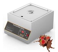 ZXINXIN Pot De Fusion De Chocolat Électrique, Tempéreuse De Chocolat À Commande Numérique, Réservoirs 1/2/4 pour 12L De Chocolat, Chauffe-Plats pour Soupe Au Lait Et Au Fromage 1tank