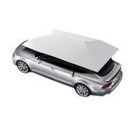 ZXINXIN Tente Parapluie de Voiture entièrement Automatique, Isolation Thermique extérieure, Parasol Pliant Portable pour abri d'auto, Protection Solaire sur Le Toit avec télécommande Silver-4.9m