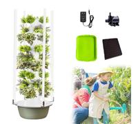 ZXINXIN Tour de Culture hydroponique avec réservoir, Tour hydroponique, système de Culture hydroponique d'intérieur, kit de Jardin Vertical pour légumes, 5/7/9 Couches, 20/28/36 Trous 9Layer