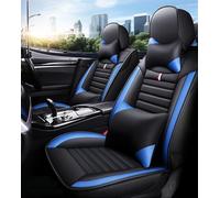 ZXKYLFFF Housses de siège de voiture pour Mercedes C180 C200 X164 W164 ML320 W163 W461 W463 X204 W110 W114 - Ensemble complet de housses de siège imperméables et antidérapantes - Noir et bleu