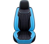ZXKYLFFF Housses de siège de voiture pour Tesla Model 3/Model Y/Model S/Model X - En cuir imperméable - 5 sièges - Protège la housse de siège - Noir et bleu