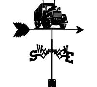 ZXKYZR8 Girouette en métal en Acier Inoxydable Grand Camion indicateur de Direction du Vent avec des décorations de Montage sur Le Toit girouette pour l'extérieur Ferme Cour Jardin belvédère Outil de