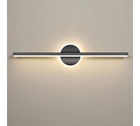 ZXKYZR8 Lampe de montage mural de vanité noire de lumière de miroir de salle de bains de LED, appareil d'éclairage avant de miroir de maquillage au-dessus du coffret de miroir, lumières d'image de cad