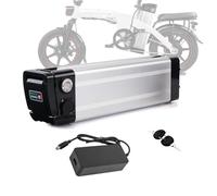 ZXLLAFT Batterie Lithium 36V/48V (10,4 Ah, 13 Ah, 15,6 Ah, 18 Ah, 20 Ah) de Remplacement pour Moteur de vélo électrique 350W-1 000W, avec Chargeur, Verrouillage sécurisé et BMS.,48v10.4ah