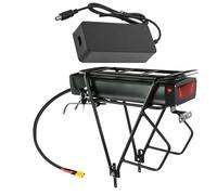 ZXLLAFT Batterie Lithium-ION 48 Volts 48 V 20 Ah 15 Ah 18 Ah 23 Ah 12 Ah Batterie Lithium 48 V Batterie Rechargeable pour Moteurs 250 W - 1200 W avec Chargeur et Support,Xt60 48v18ah