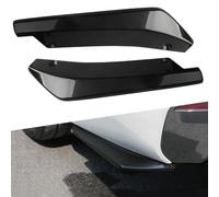 ZXLZHGS 2 Pièces Séparateur de Lèvre de Pare Chocs Arrière, Compatible pour Skoda Vision C Vision iV Scala MissionL, Protecteur de Canard de Jupe d'aile Latérale,Black