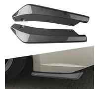 ZXLZHGS 2 Pièces Séparateur de Lèvre de Pare Chocs Arrière, Compatible pour Skoda Vision C Vision iV Scala MissionL, Protecteur de Canard de Jupe d'aile Latérale, Carbon Fiber Look