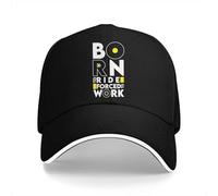 ZXMDJHJ Born to Ride Forcé de Travailler Casquettes Casquettes À visière Moto Sun Shade Chapeaux pour Hommes Femmes
