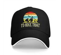 ZXMDJHJ Chapeau de randonnée Multicolore visière Casquette pour Hommes Je Ferais de la randonnée Que Chapeaux de Protection de visière personnalisés