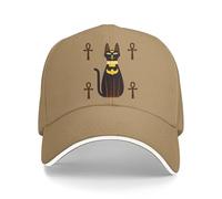 ZXMDJHJ Égypte Ancienne Culture Multicolore Chapeau visqué Hommes Casquette Chat strin Classique personnalisé visière Protection Chapeaux