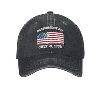 ZXMDJHJ Jour de l’indépendance 4 Juillet 1776 quatrième de Juillet Drapeau américain Casquette de Baseball Hommes Trucker Chapeau Printemps ajusté Snapback Cap