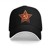 ZXMDJHJ Soviétique Red Star Insignia Casquette de Baseball Hommes Chapeaux Femmes Visière Protection Snapback Russe URSS CCCP Caps