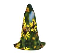 ZXMDZTSS Capes à capuche pour jeunes à imprimé floral | Capes pour adolescents | Costume d'Halloween | Vêtements de fête réutilisables L