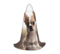 ZXMDZTSS Chihuahua drôle - Capes à capuche imprimées pour jeunes | Capes pour adolescents | Costume d'Halloween | Vêtements de fête réutilisables S