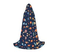 ZXMDZTSS Constellation Star Clusters Galaxies - Capes à capuche imprimées pour jeunes | Capes pour adolescents | Costume d'Halloween | Vêtements de fête réutilisables L
