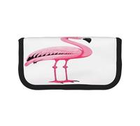 ZXMDZTSS Flamingo - Trousse à stylos en toile - Design élégant bicolore | Organiseur de maquillage et de papeterie pour l'école, les voyages, Noir , Taille unique, Sac de voyage