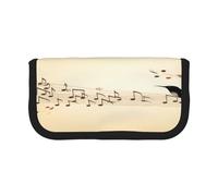 ZXMDZTSS Flying Bird - Trousse à stylos en toile - Design bicolore élégant | Organiseur de maquillage et de papeterie pour l'école, les voyages, Noir , Taille unique, Sac de voyage