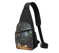 ZXMDZTSS Formule mathématique - Sac à bandoulière décontracté imprimé avec sangle réglable, design anti-plis pour voyage, extérieur et usage quotidien