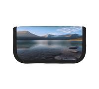ZXMDZTSS Glacier National Park - Trousse à stylos en toile - Design élégant bicolore | Organiseur de maquillage et de papeterie pour l'école, les voyages, Noir , Taille unique, Sac de voyage