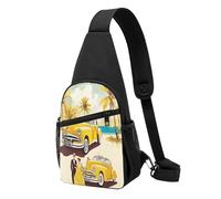 ZXMDZTSS Island of Cuba - Sac à bandoulière décontracté imprimé avec sangle réglable, design anti-plis pour voyage, extérieur et usage quotidien
