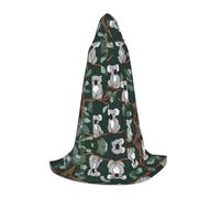ZXMDZTSS Lovely Koala - Capes à capuche imprimées pour jeunes | Capes pour adolescents | Costume d'Halloween | Vêtements de fête réutilisables L