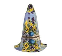 ZXMDZTSS Pansy Perfection - Capes à capuche imprimées pour jeunes | Capes pour adolescents | Costume d'Halloween | Vêtements de fête réutilisables L