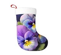 ZXMDZTSS Pansy Perfection - Chaussettes de Noël festives imprimées pour la famille, chaussettes de vacances tricotées pour décoration de cheminée, design à remplir.