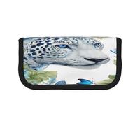 ZXMDZTSS Rabbits Lamantins - Trousse à stylos en toile - Design élégant bicolore | Organiseur de maquillage et de papeterie pour l'école, les voyages, Noir , Taille unique, Sac de voyage