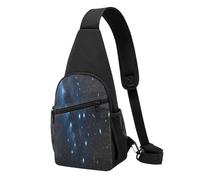 ZXMDZTSS Sac à bandoulière décontracté imprimé nuit étoilée avec sangle réglable, design anti-plis pour voyage, extérieur et usage quotidien