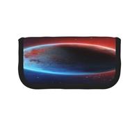 ZXMDZTSS Space Planet Earth - Trousse à stylos en toile - Design élégant bicolore | Organiseur de maquillage et de papeterie pour l'école, les voyages, Noir , Taille unique, Sac de voyage