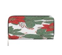 ZXMDZTSS Summer Hawaiian - Portefeuille en cuir véritable avec fermeture éclair pour femme avec poche pour téléphone - Pochette élégante pour un usage quotidien, les voyages et les cadeaux (design