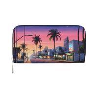 ZXMDZTSS The Old Hollywood - Portefeuille en cuir véritable avec fermeture éclair pour femme avec poche pour téléphone - Pochette élégante pour un usage quotidien, les voyages et les cadeaux (design
