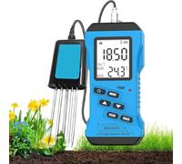 zxmeimm Testeur De Sol Numérique 7 en 1 avec Écran LCD, Testeur D'azote, De Phosphore, Potassium, Ph, D'humidité, Conductivité Et De Nutriments, Humidimètre Et Test De Fertilité du Sol