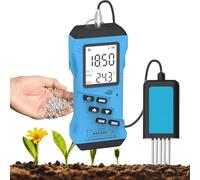 zxmeimm Testeur de Sol numérique 7 en 1 Multifonction pour l'humidité, NPK, pH, conductivité et température, idéal pour Les Jardins, Les fermes et Les serres