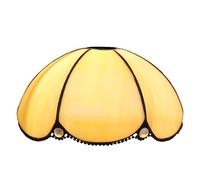 ZXMJYHK Abat-jour de rechange Tiffany, abat-jour en verre teinté simple et chaud de 8 pouces, accessoires de décoration de Thanksgiving faits à la main for lampe de table, suspension, lampe murale