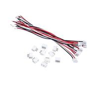 ZXMJYHK Adaptateur de connecteur de Fil 10set JST xh 3 Broches 2.54mm connecteur Fiche Ligne électronique Simple Connect Terminal fiche avec 24AWG 150mm Longueur de câble Câble