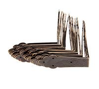 ZXMJYHK Coin décoratif d'angle Antique 20pcs Vintage Bagages Box Angle Protector Flower Coins Supports Meubles décoratifs Décoration Boîte d'angle for Meubles Beispiel (Color : Size 55x55x25mm)