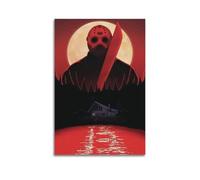ZXMKH Affiches Applicable à la série de films Friday The 13th Movie Series Peinture à l'huile Peinture décorative Art Poster Suspendu Peinture Maison Salon Chambre à coucher Mur à manger 20 x 30 cm