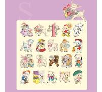 ZXMNBH Lot de 40 autocollants en PET pour scrapbooking - Jolis motifs Mianyang - Pour agenda, agenda, journal, journal intime, fournitures décoratives