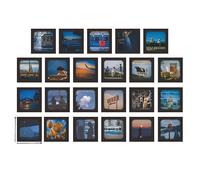 ZXMNBH Lot de 46 autocollants pour scrapbooking - Bleu foncé - Papier esthétique - Agenda, agenda, journal intime, fournitures décoratives